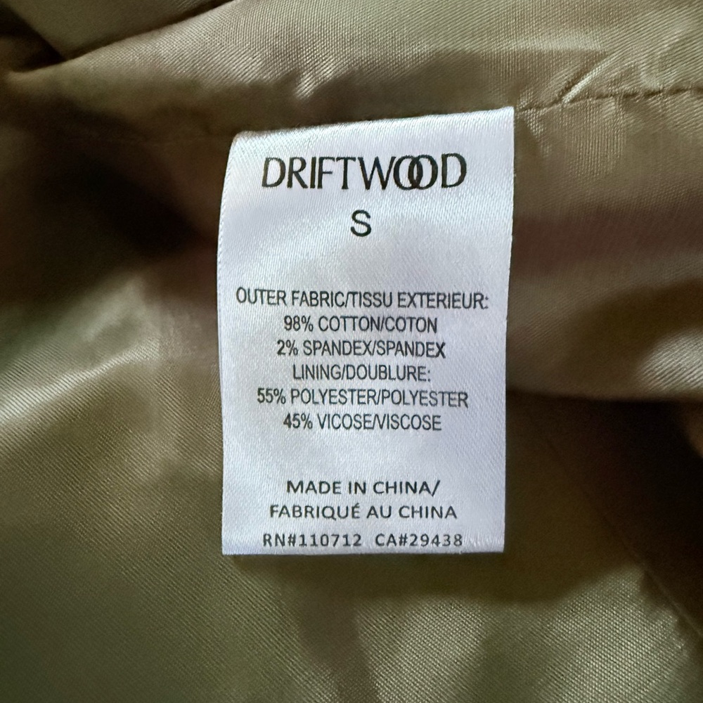 NWT DRIFTWOOD x Free People Women’s Green blazer Size S - Picture 11 of 13
